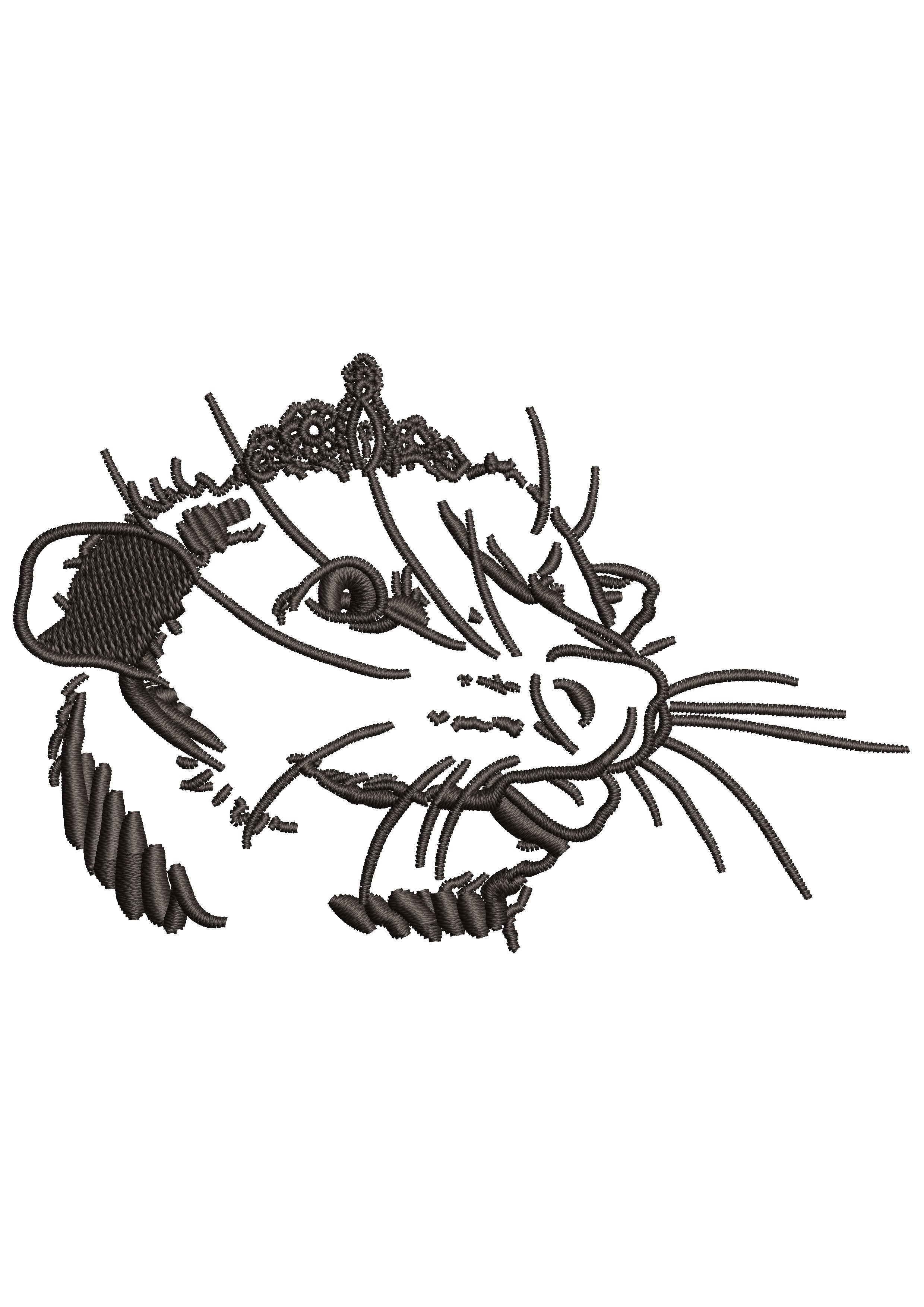 Cruel Mouse Embroidery Design