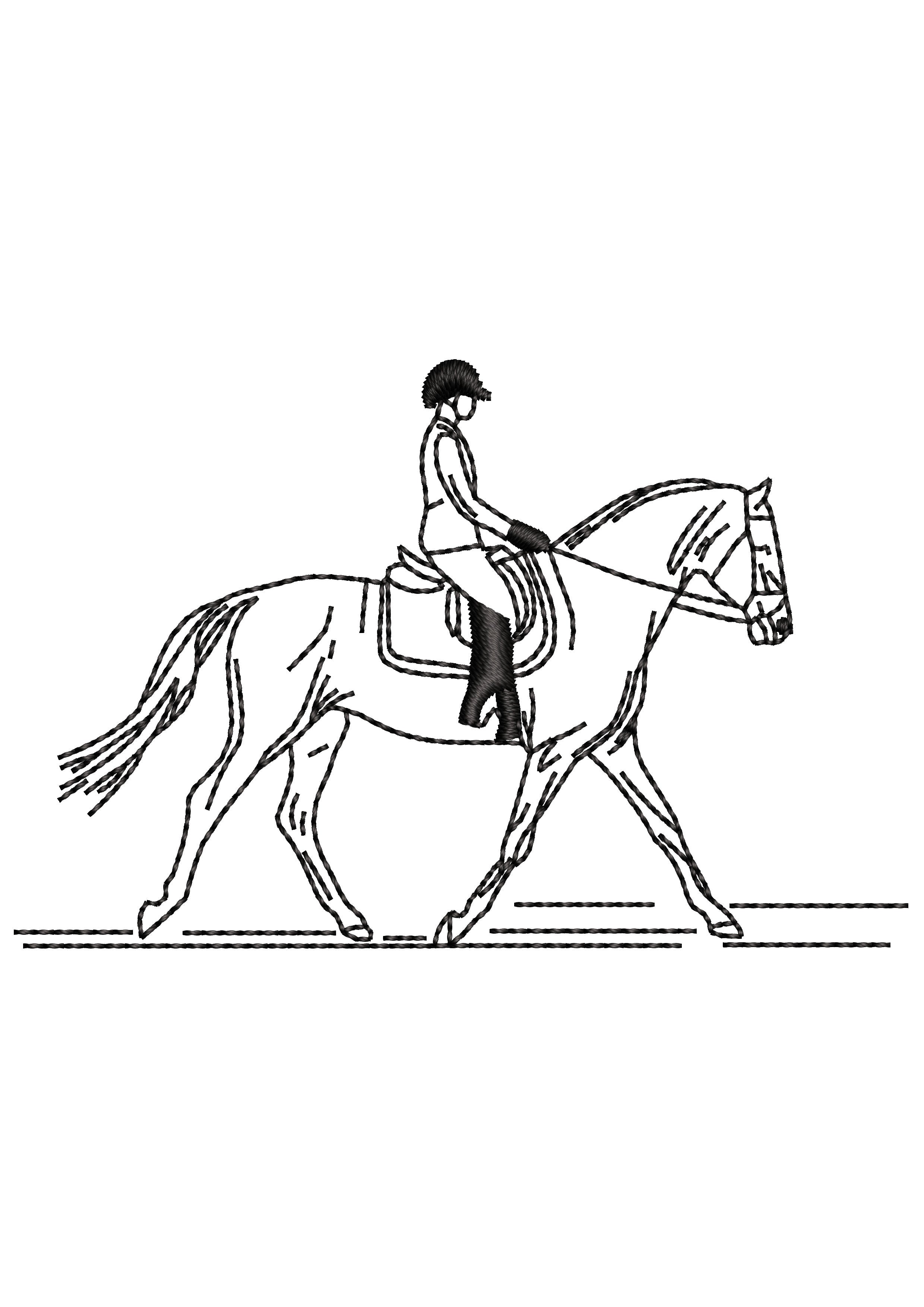 Horse Journey Embroidery Design