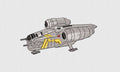 Spaceship Embroidery Design