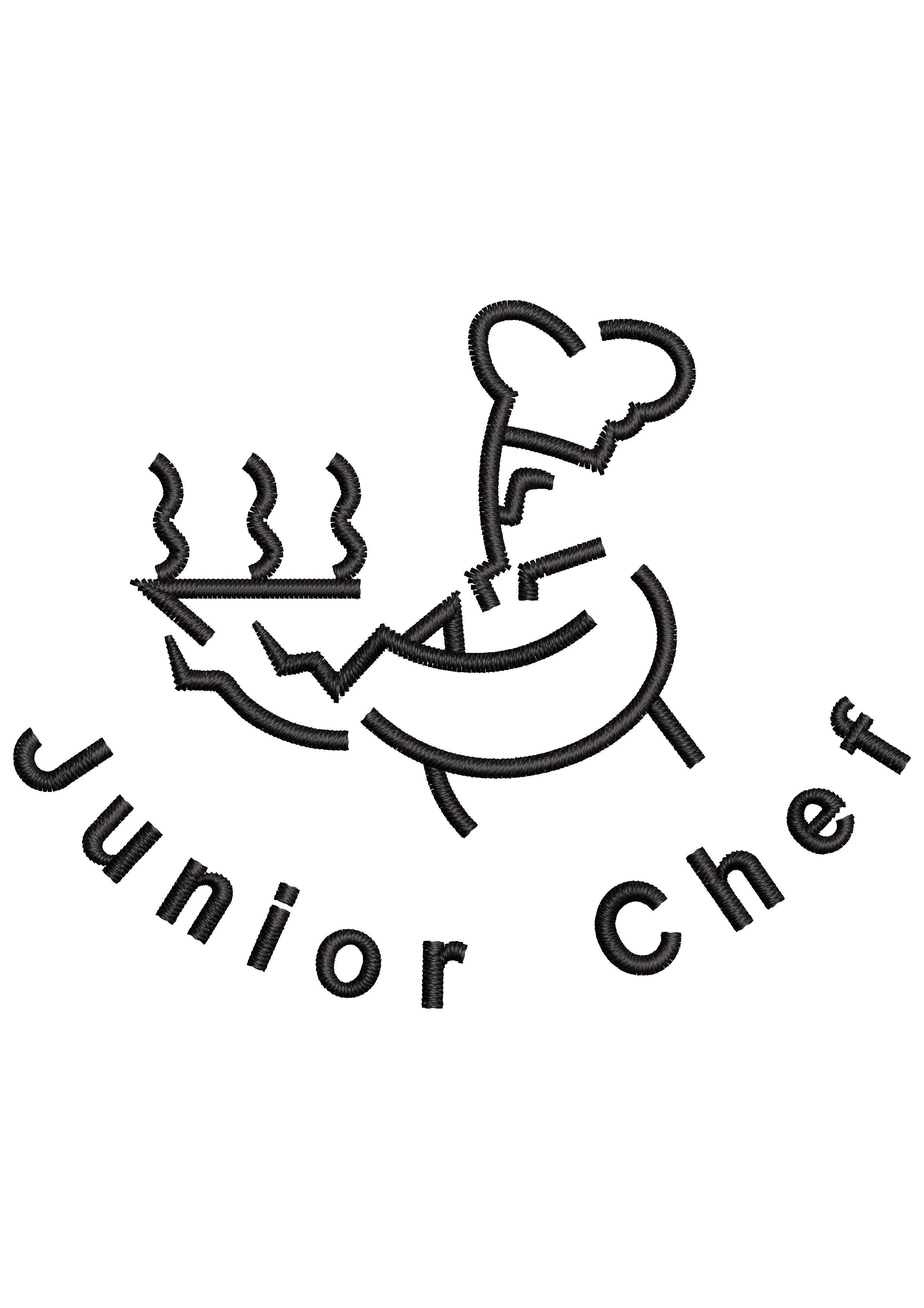 Junior Chef Embroidery Design