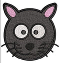 Cat Face Embroidery Design