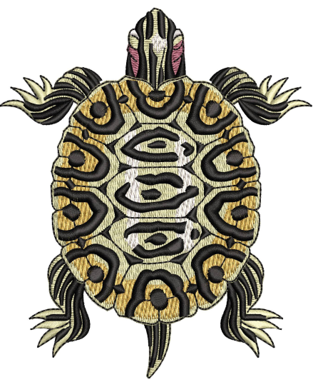 Tortoise Embroidery Design