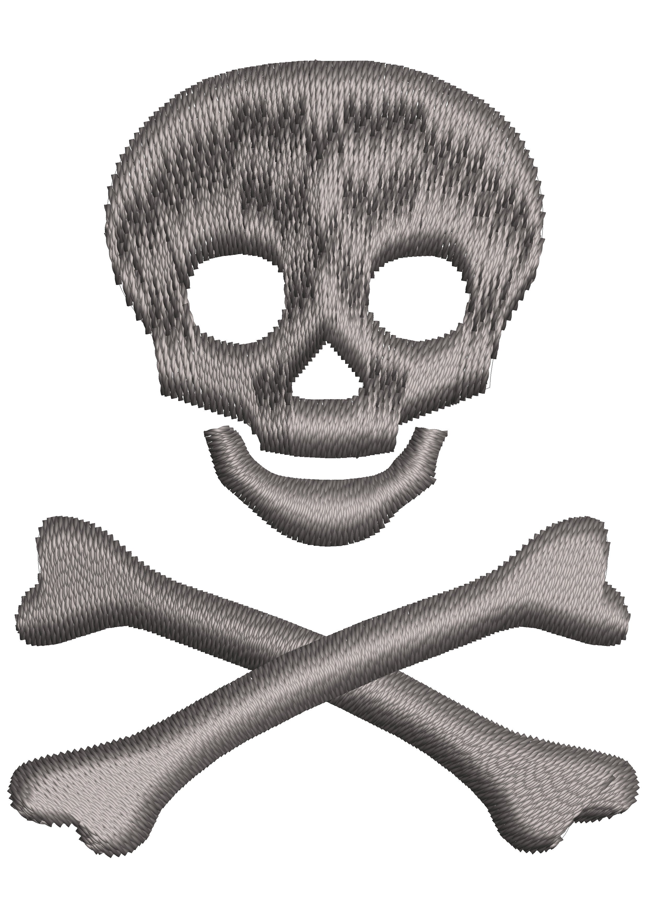 Skull Embroidery Design