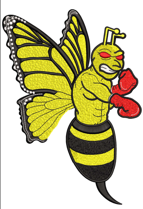 Bee Embroidery Design