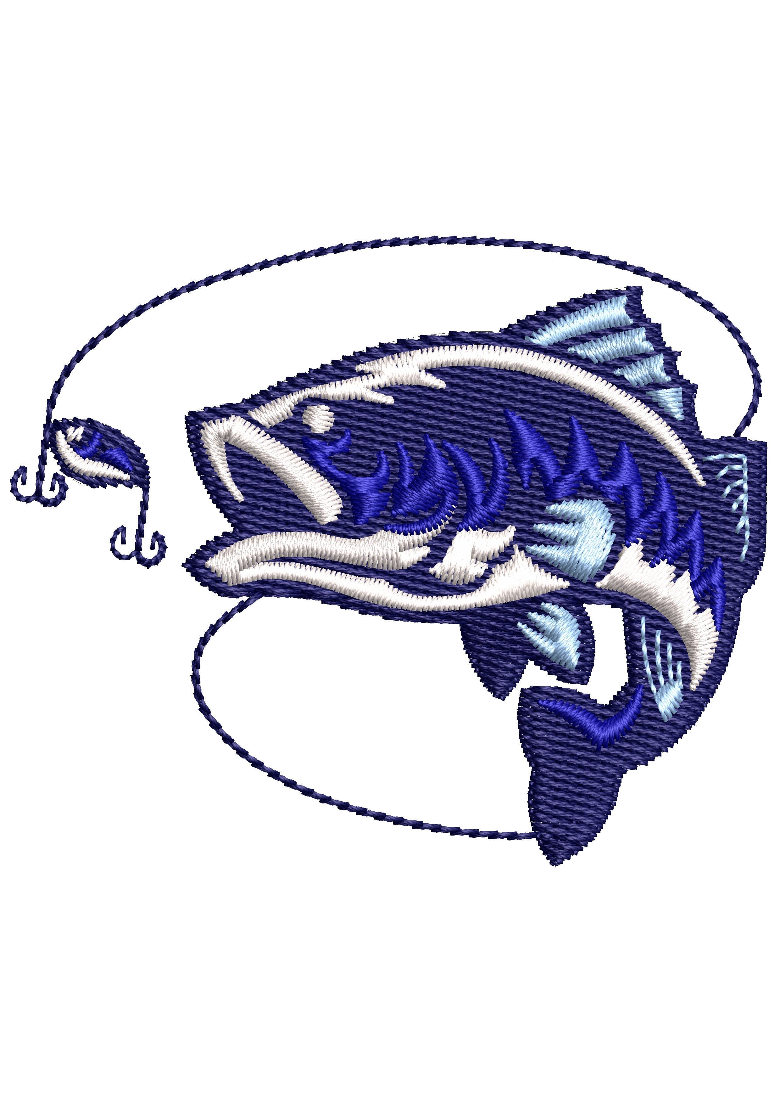 Fishing Tour Embroidery Design