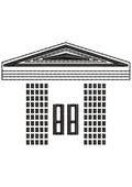 Hut House Embroidery Design
