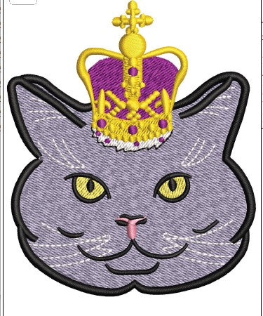 Croon Cat Embroidery Design