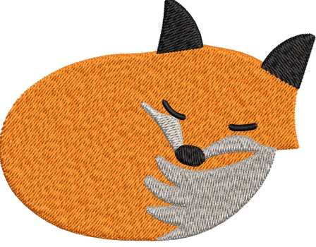 Fox Embroidery Design