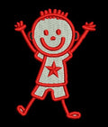 Happy Boy Embroidery Design