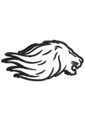 Lion Head Asia Embroidery Design