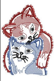 Cat Embroidery Design