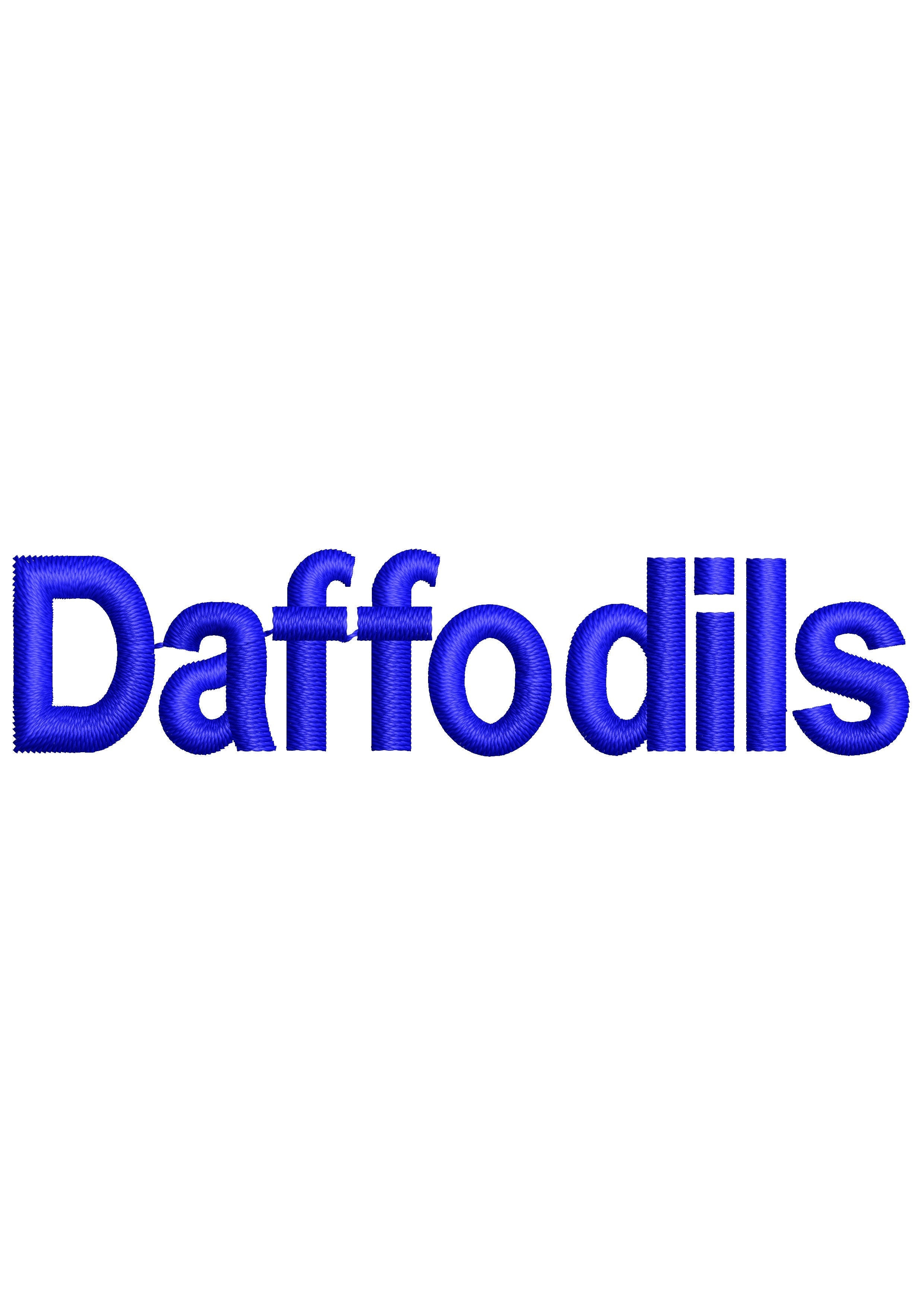 Daffodils Embroidery Design