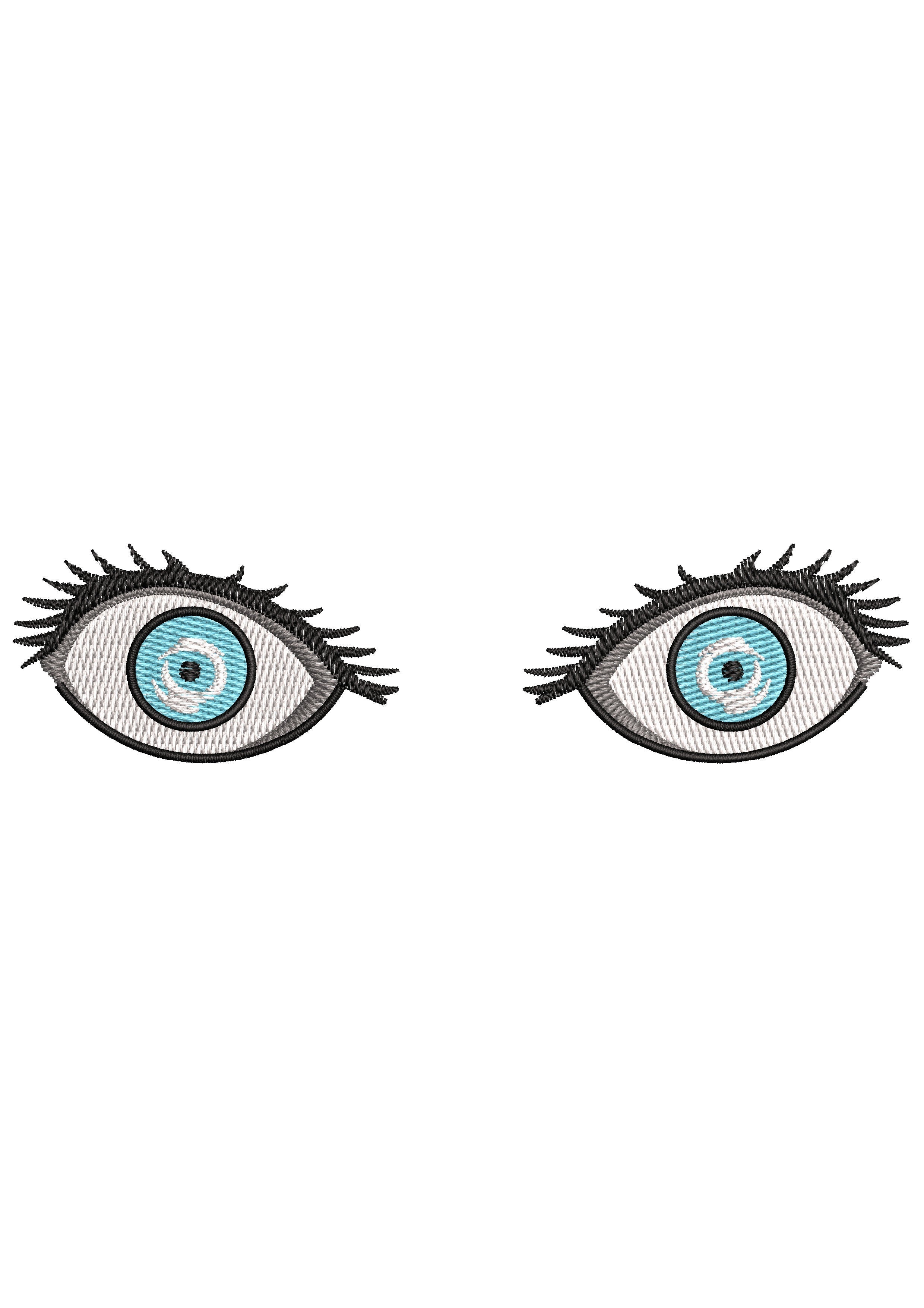 Double Eyee Embroidery Design