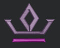 Purple Crown Embroidery Design