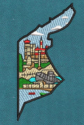 Alexandria City Map Landmark City Map Embroidery Design