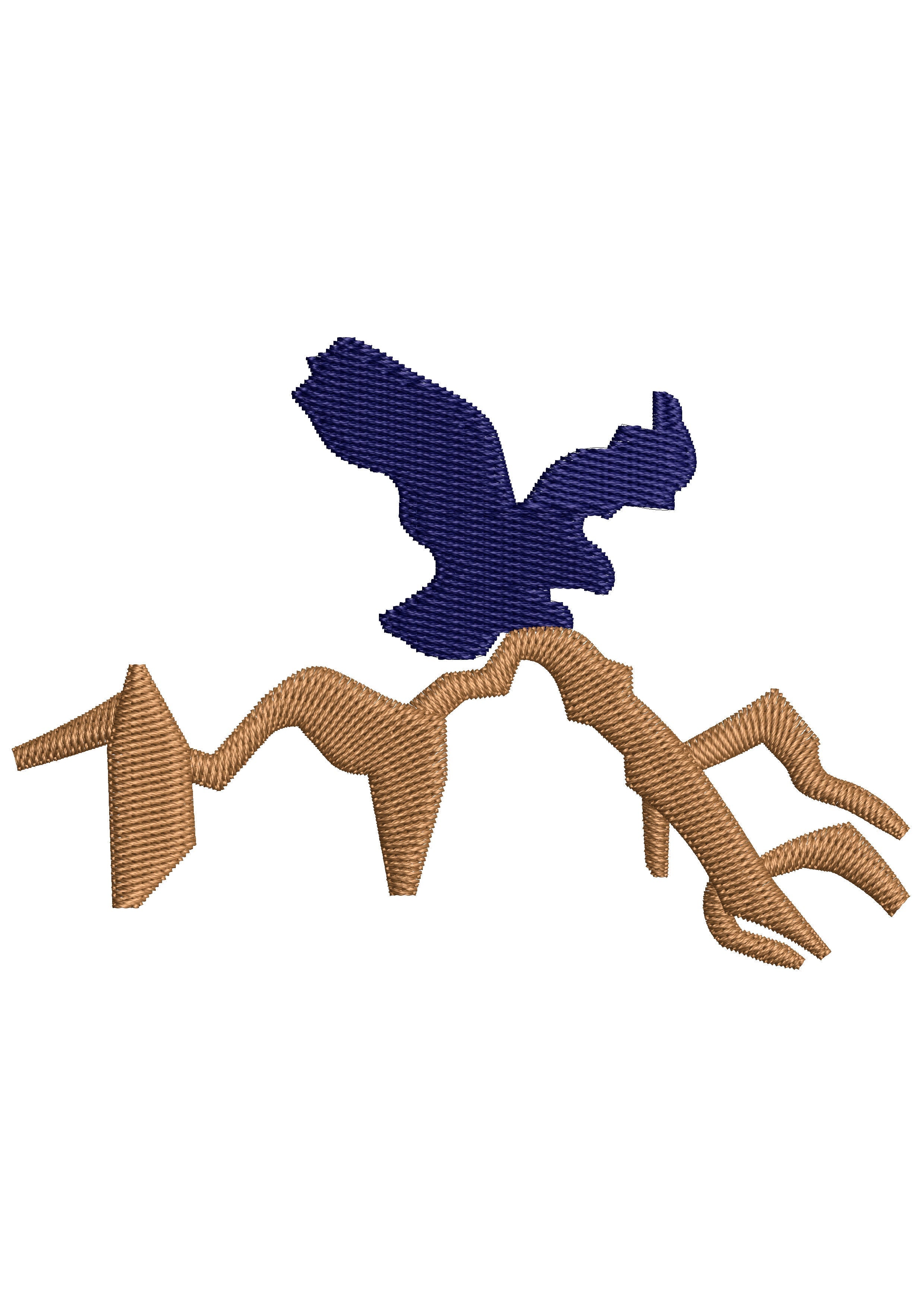 Mountain Eagle Embroidery Design