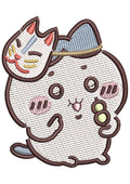 Happy Kitty Embroidery Design