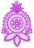 Leaf Pot Embroidery Design