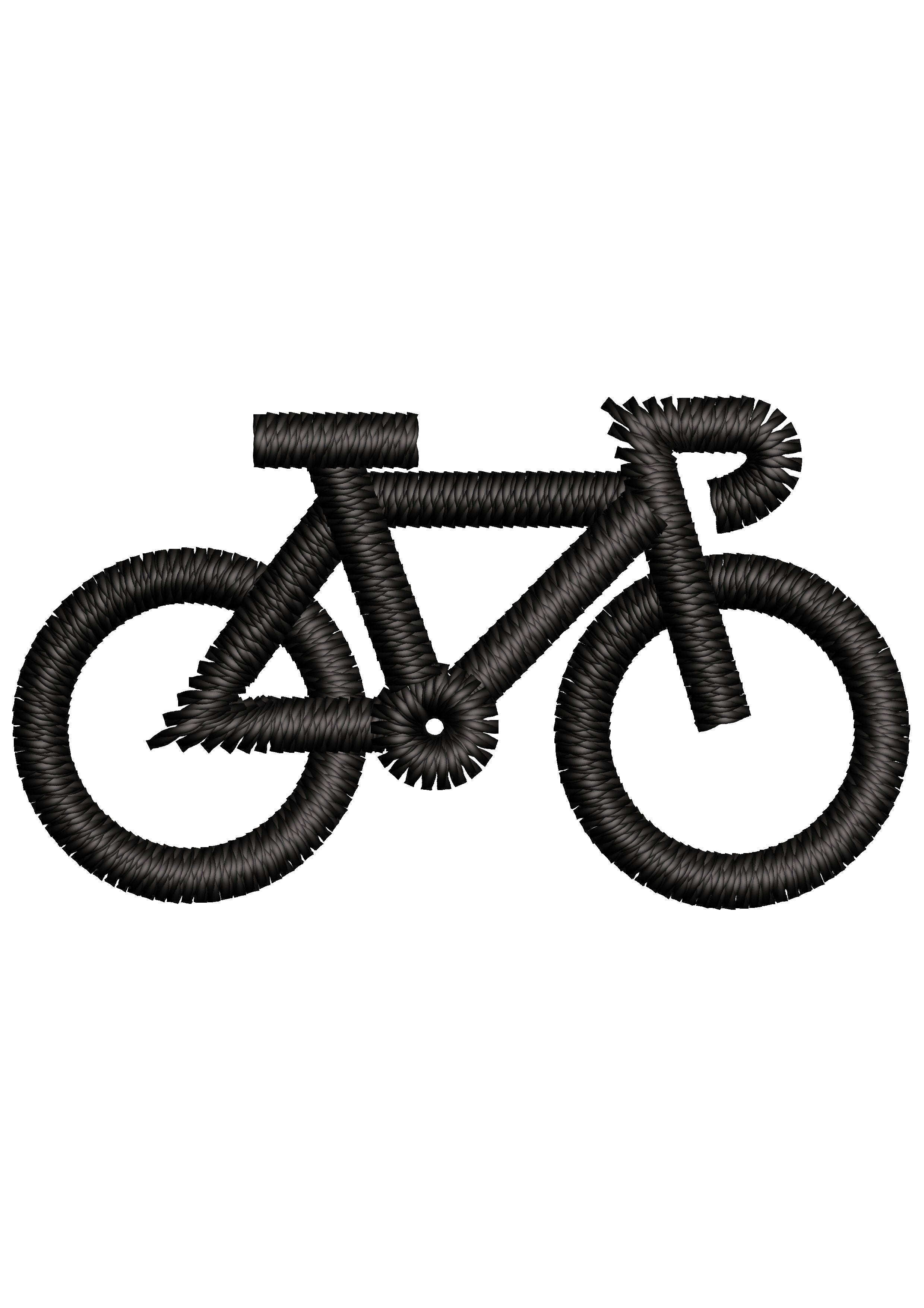 Cycle Embroidery Design