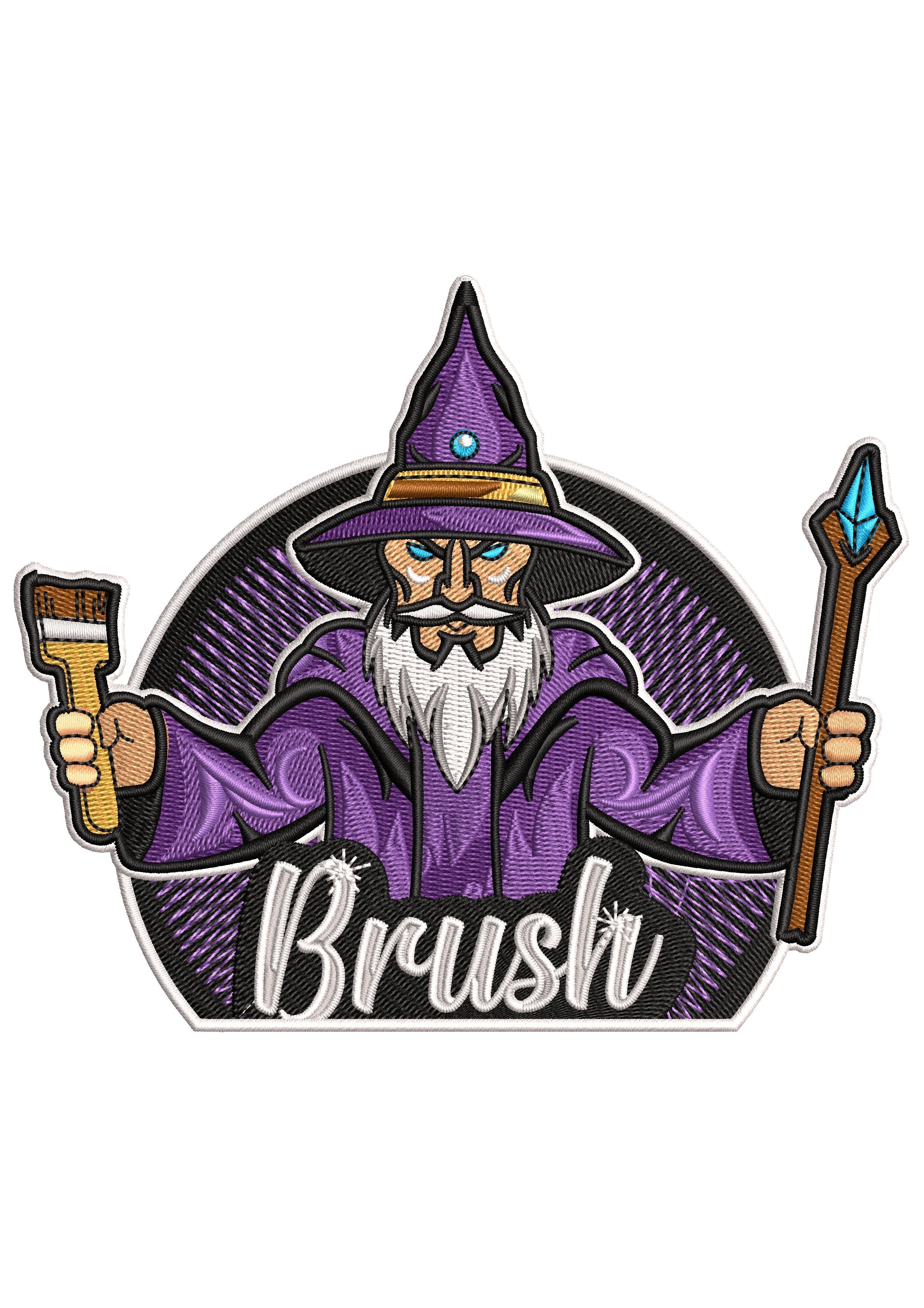 Brush Magechine Embroidery Design