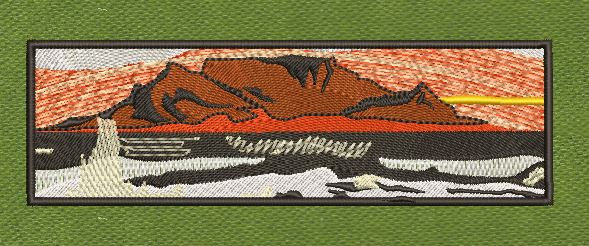 Table Mountain Embroidery Design