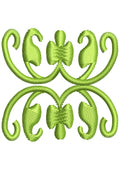 Swirl Art Embroidery Design