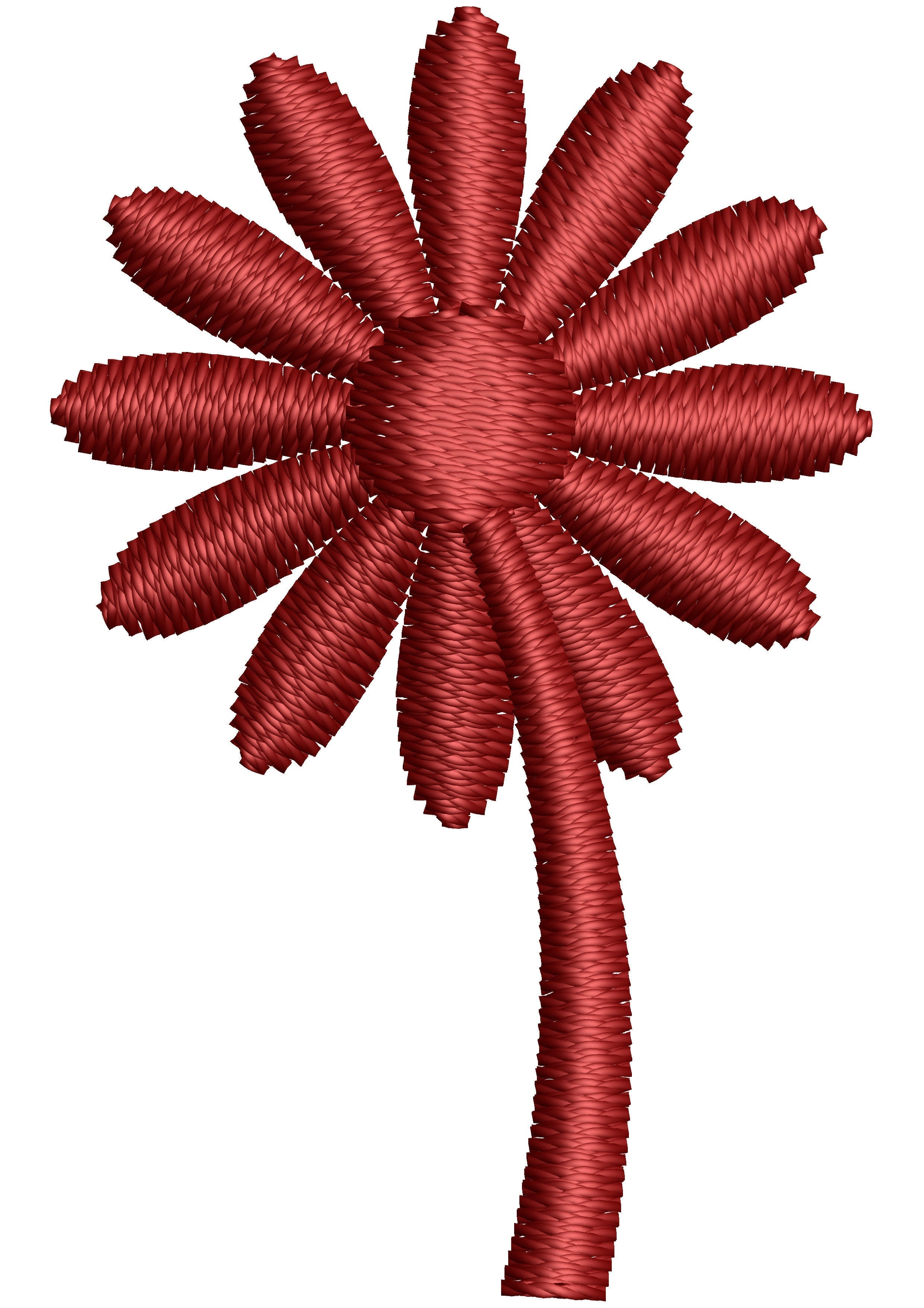 Chest Flower Embroidery Design
