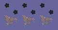 Floral Sprig and Rosette Booti Embroidery Design