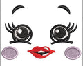 Cat Eyes Embroidery Design