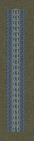 Floral Border Gray Vertical Line Embroidery Design