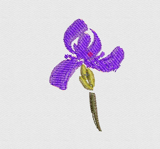 Lily Embroidery Design