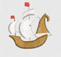 Ship Embroidery Design