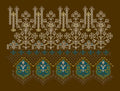 Bronze Azure Border Embroidery Design