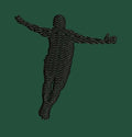 Floating Man Embroidery Design