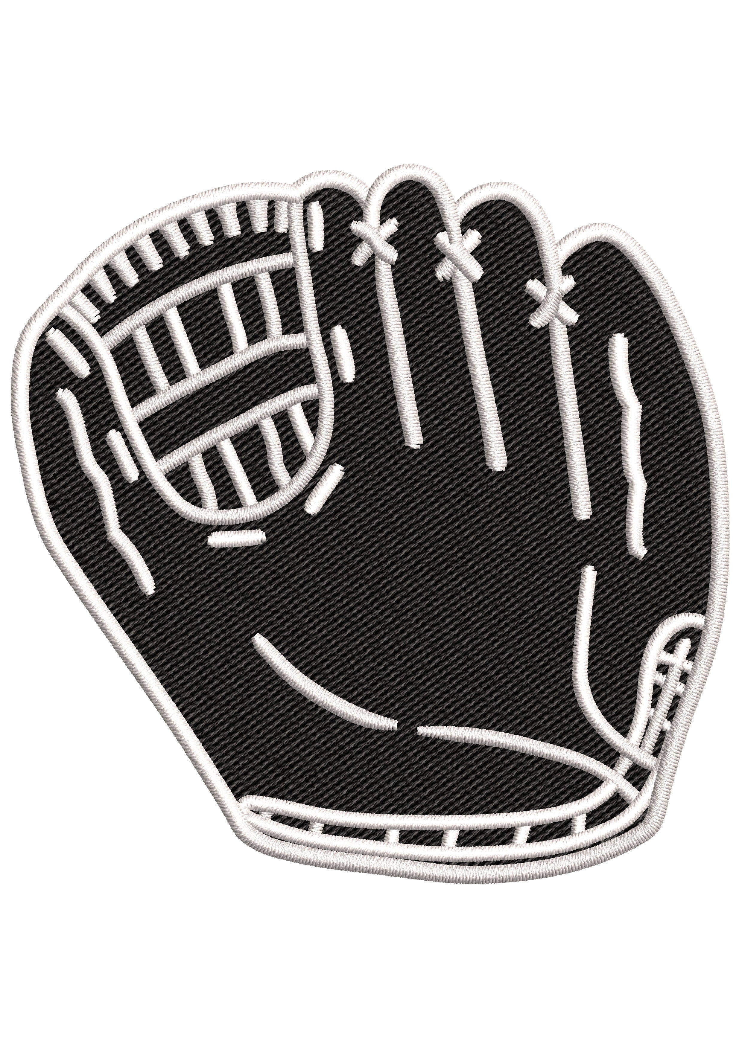 Ball Glove Embroidery Design
