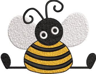 Honeybee Embroidery Design