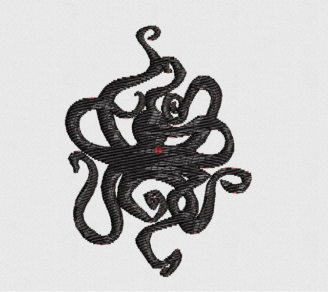 Octopus Embroidery Design