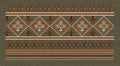 Floral Jacquard Woven Golden & Gray Embroidery Design