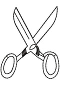 Scissors Embroidery Design