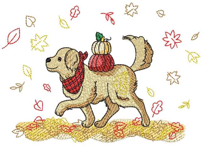 Dog Embroidery Design