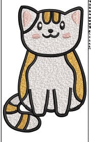 Cat Embroidery Design