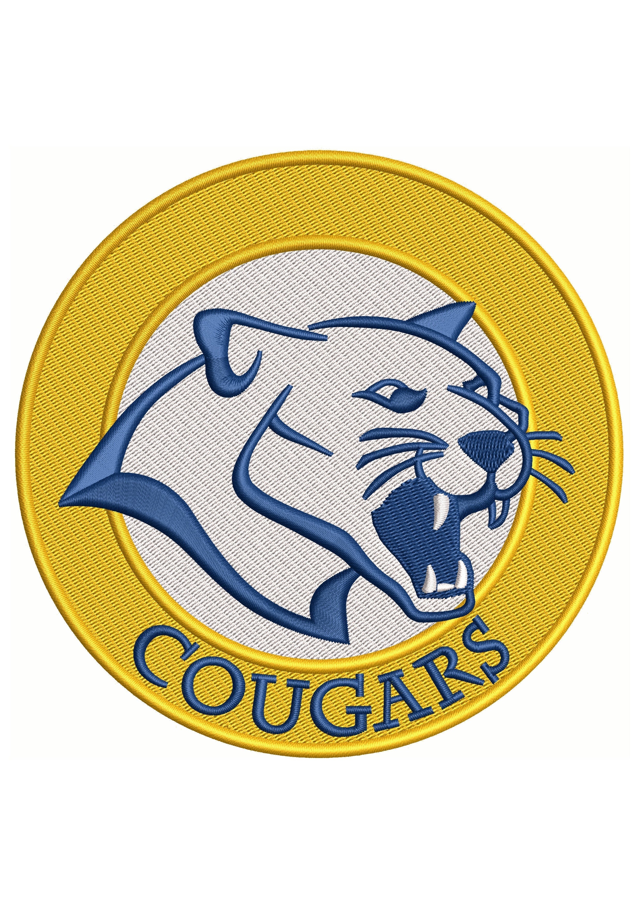 Cougar Embroidery Design