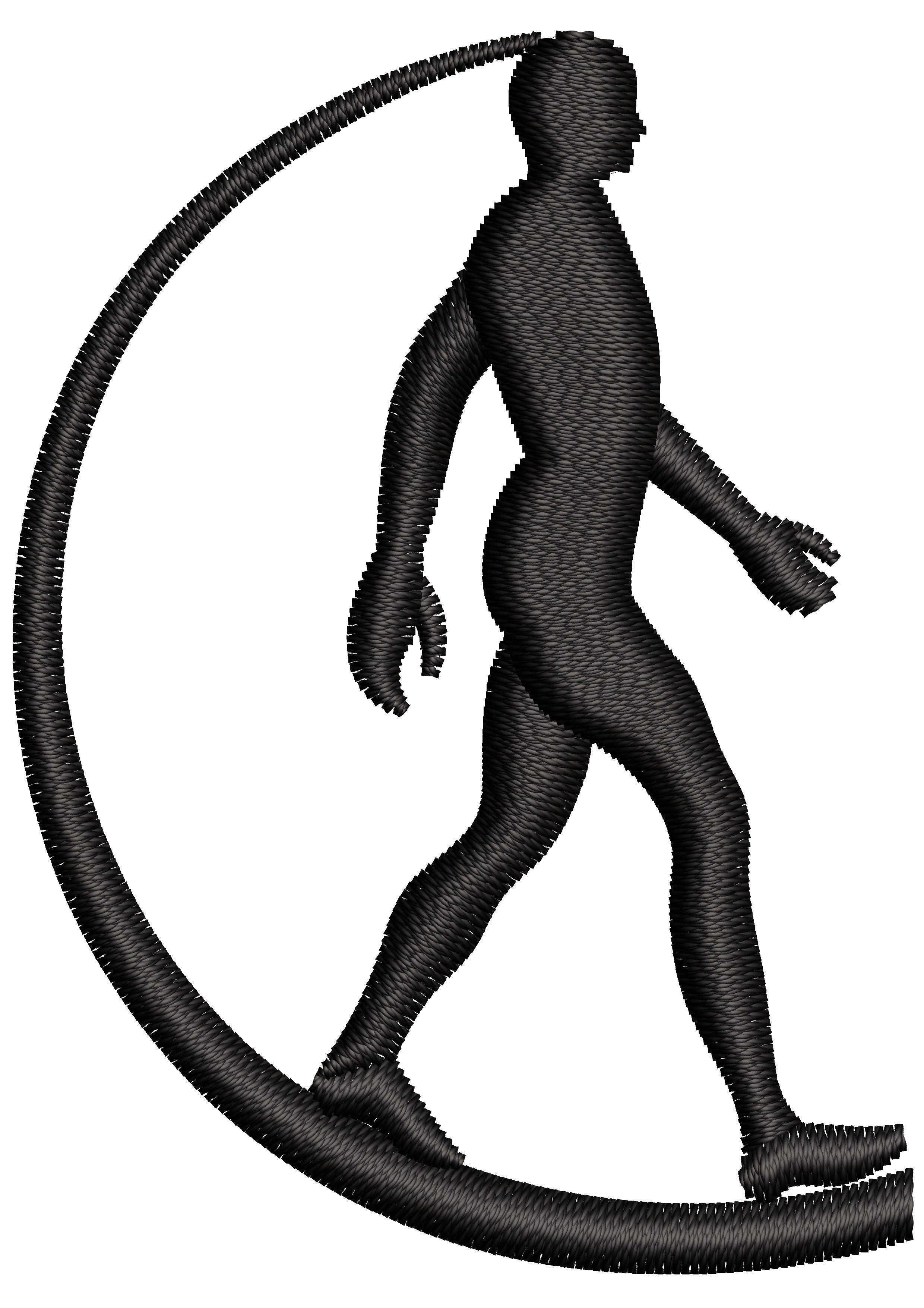 Helthy Man Embroidery Design