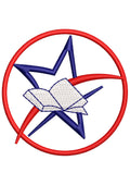 Star Book Embroidery Design