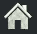 Stylized House Embroidery Design