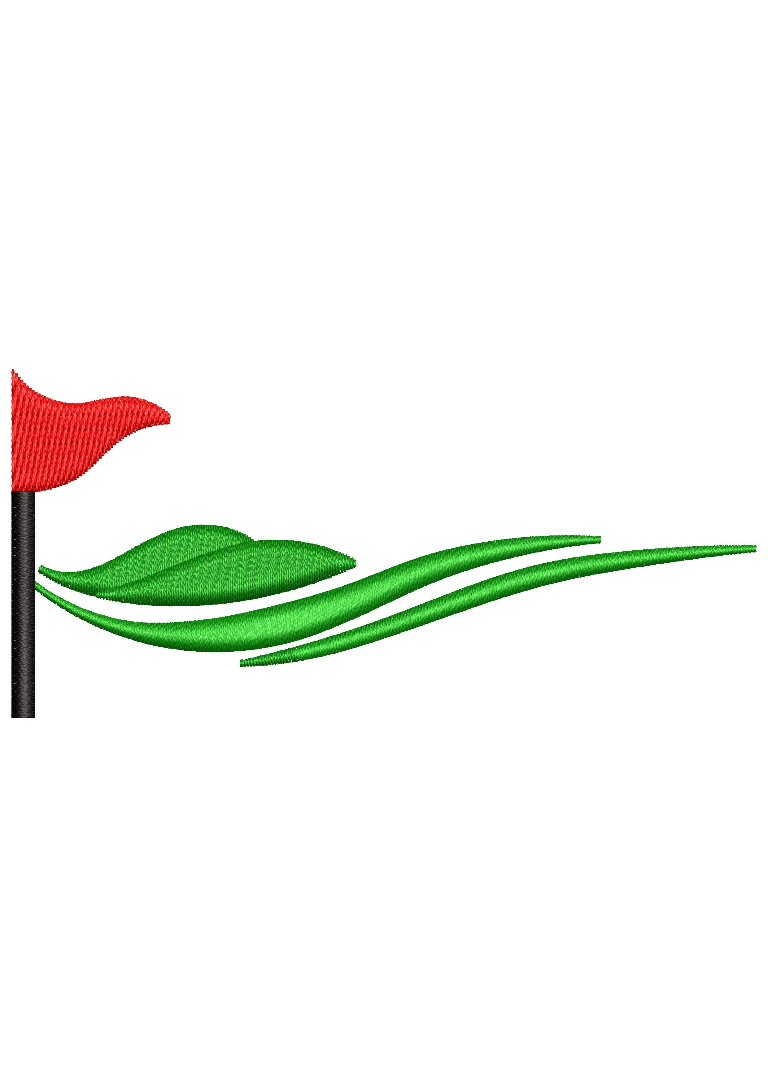 Wind Speed Embroidery Design