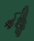 Spark Engine Automotive Part Embroidery Design