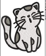 Cat Embroidery Design
