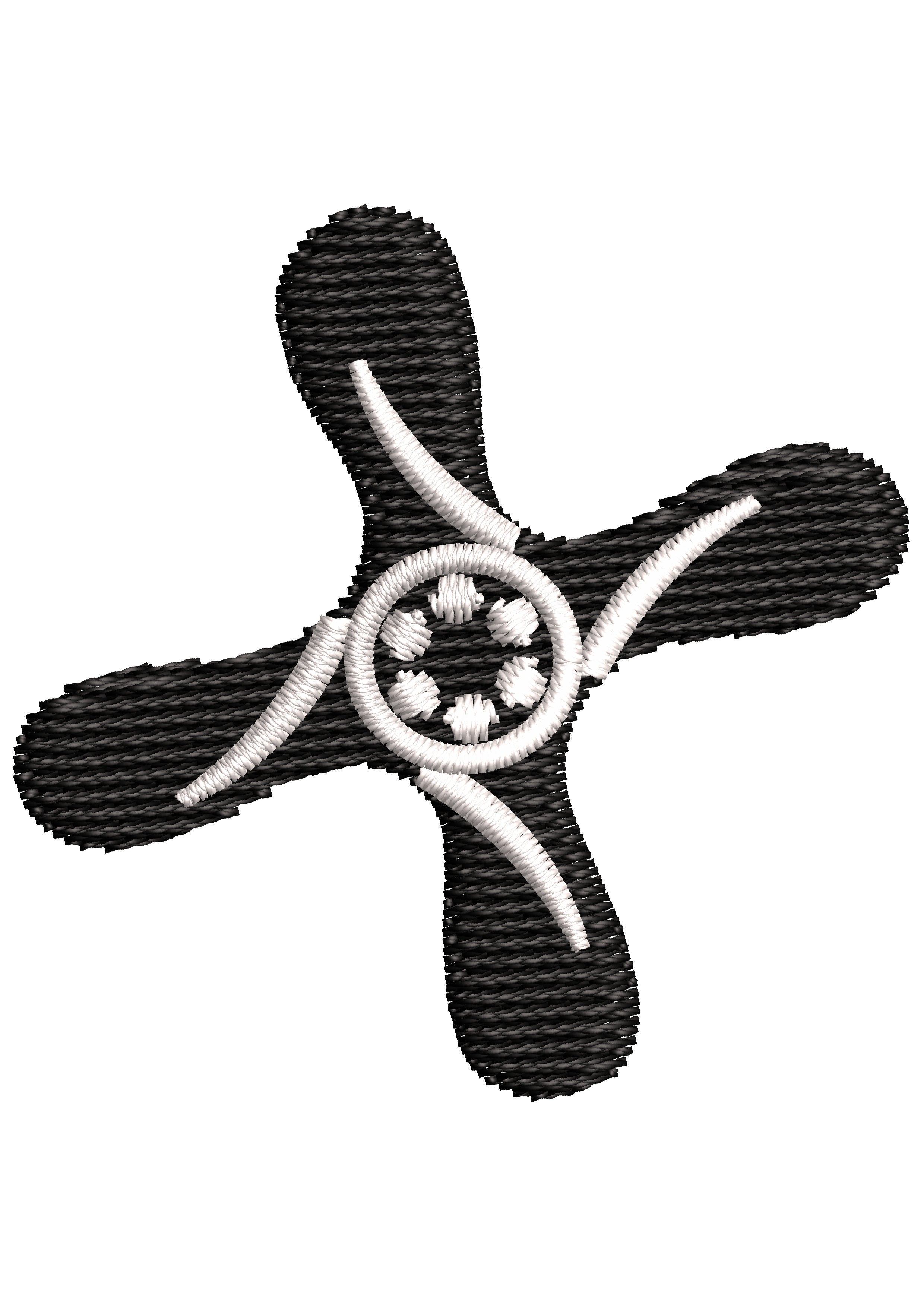 Fan Elec Embroidery Design
