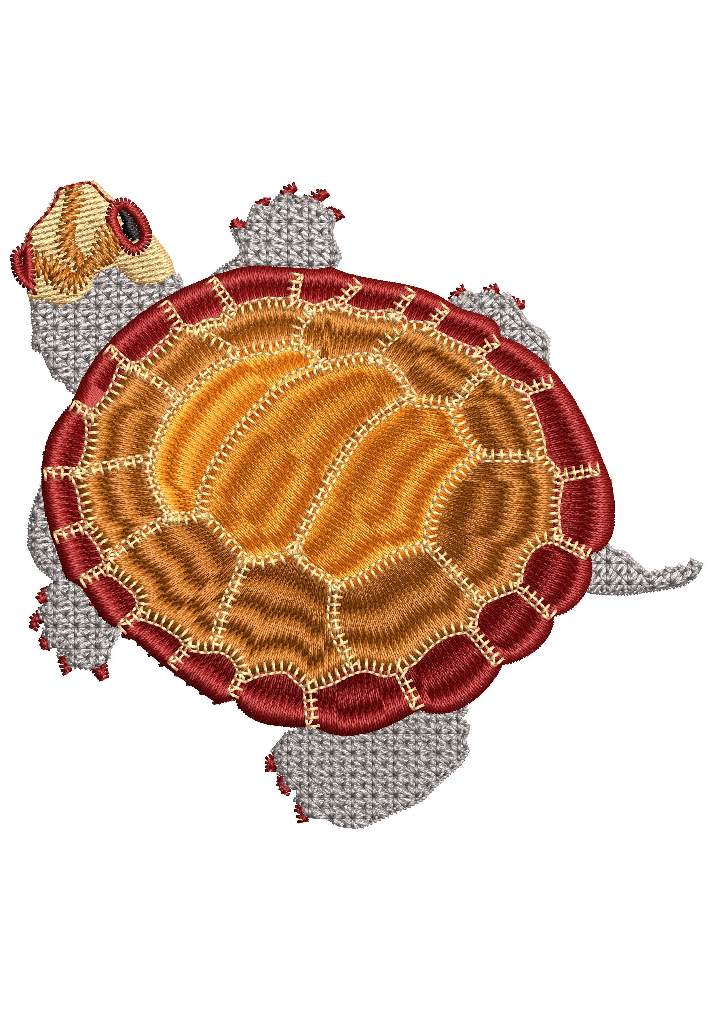 Tortoise Embroidery Design